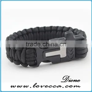 Firestarter Whistle Buckle With Compass 550 Survival Bracelet thumbnail-3