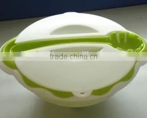 High Quality Food Grade Round Plastic Salad Bowl Set,4PCS Mixing Bowl thumbnail-6