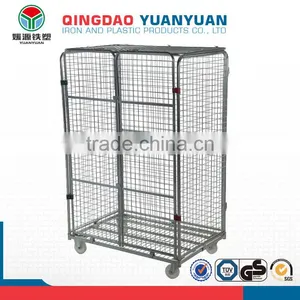 Metal Transport Security Logistics Trolley Container Jumbo Security Demountable Roll Pallets Pallet Roll Cage thumbnail-1