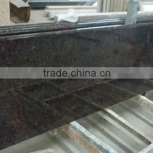 Tan Brown Granite Countertop Eased Edge Granite Countertop thumbnail-3