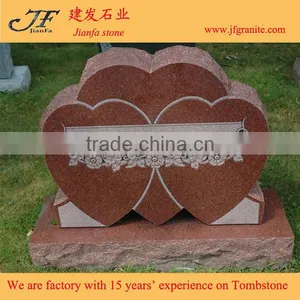 Simple Design Unique India Red Granite Headstone thumbnail-2