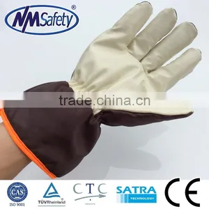 NMSAFETY Brown Polar Liner Ski Glove/heavy Duty Winter Work Gloves/safe Work Gloves thumbnail-3