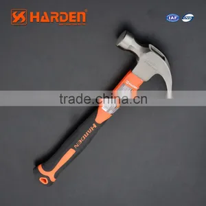 Professional Carbon Steel Hand Tool Fiberglass Handle Claw Hammer thumbnail-1
