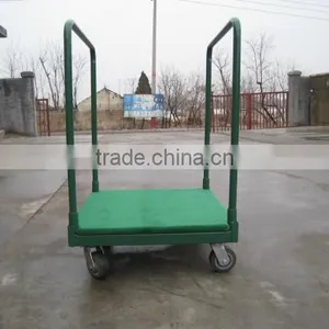 Tool Cart With Carpeted Deck Tray Dolly Pushing Wagon thumbnail-2