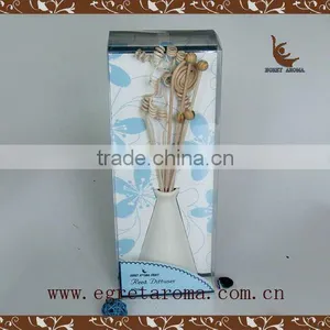 Family Decorative With Rattan Sticks Ceramic Aroma Diffuser thumbnail-2
