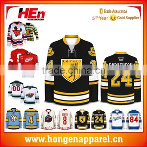 Top Quality Uniform Custom Funny Hockey Jersey thumbnail-4