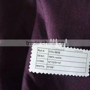 Pure Ramie, 100% Ramie Fabric thumbnail-1