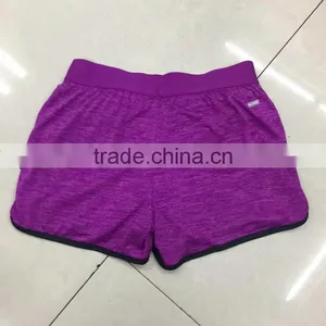China Garment Stock Lot Factory Price Women Cheap Gym Shorts thumbnail-5