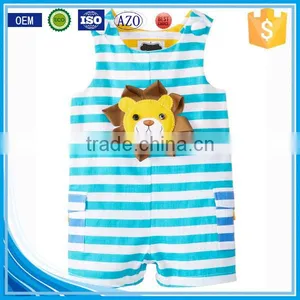 Applique Summer Wear Sleeveless Custom Infant Organic Cotton Newborn Cheap Wholesale Used Baby Clothes thumbnail-1