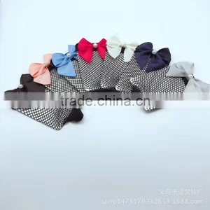 WS-20 2017 Bow Tie Harajuku Goth Punk Cool Female Hollow Fishnet Socks Dress Sexy Bowknot Fishnet Socks Women thumbnail-1