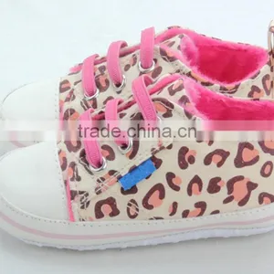 New Famous Brand First Walkers Baby Shoes Newborn Leopard Print Canvas Infant Shoes thumbnail-5