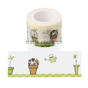 3cm*10mm Japan Awashi Tape Flower Pot Patters Adhesive Paper Tape Customizable Size and Patterns thumbnail-3