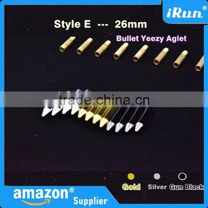 (MOQ:100pcs) 26mm Yeezy Lace Bullet Metal Tips for Sneaker Shoes - Metal Aglets Shoelaces Tips Replacement for Air Yeezy Shoes thumbnail-3
