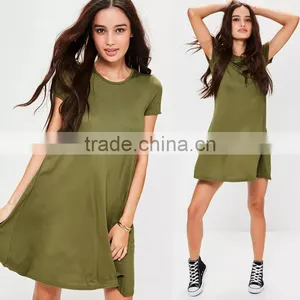 Eco Friendly Factory Low Price Clothing Blank Swing Dresses for Women thumbnail-2