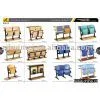 Desk and Chair,adjustable,student Desk,table Chair,classroom Desk and Chair,student Chair thumbnail-1