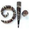 Clear UV Acrylic, Snake Skin 3mm, 4mm, 5mm Body Piercings Jewelry / Ear Expander For Gift thumbnail-1