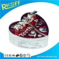 Zinc Alloy Red Heart-shaped Tooth Boxs thumbnail-1