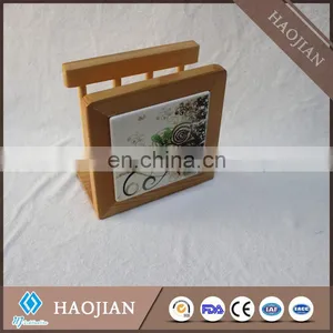 Solid Wood Toilet Tissue Holders With Sublimation Tile thumbnail-1