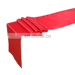 Wedding Table Decoration Smooth Satin Table Runner for Rectangle Tables thumbnail-2