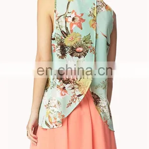 2016 Ladies Wholesale Clothing in USA Tulip Back Shirt/top/blouse thumbnail-3
