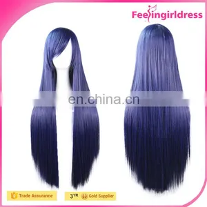 Fast Shipping Lady Wholesale Yellow Cosplay Sexy Synthetic Wig thumbnail-4