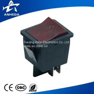 High Quality 20a 125v 16a 250v ac Kcd4 Hy12 Red Black Rocker Switch T85 thumbnail-5