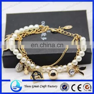 Bead and Alloy Composed Bracelet Hand Chain Wholesale thumbnail-3