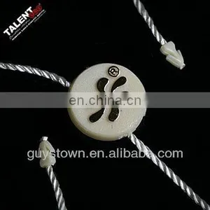 Custom Printed Brand Name Logo Plastic String for Clothing Hang Tag thumbnail-2