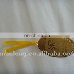 Unique Gold Custom Laster Logo Metal Copper Bookmark/metal Bookmark Clip for Books thumbnail-1