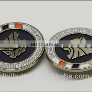 Round Metal Clothing Label, Decorative Contrast Tin Garment Label With Cheap Price thumbnail-5