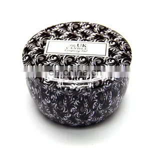 Factory Hot Sales Round Metal Travel Empty Decorative Candle Tins thumbnail-1