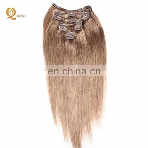 Hottest Products on the Market 100g 120g 160g 220g Remy Human Hair Extensions Clip on thumbnail-4