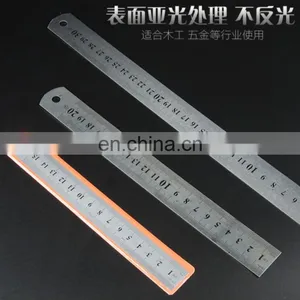 6" 150 mm Rigid English Metric Zero Glare Satin Chrome Stainless Steel E/M Machinist Engineer Ruler thumbnail-1