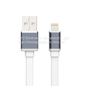 Item: High Speed USB Sync and Charge Cable Type: 8-pin Lightning to USB USB Type: USB 2.0 Length: Customized Charging Power: 2A Color: Multicolor Material: Metal Compatibility: Products Using Lightning Cable Metal Lightning Cable for IPad/iPod/iPhone 5/5C thumbnail-1