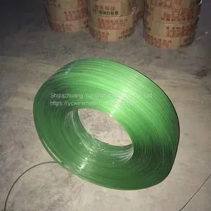 Green Embossed Polyester PET Plastic Strips for Packaging thumbnail-1
