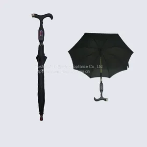 Smart Aluminium Alloy LED Light FM SOS Music Flashlight GPS Positioning Walking Stick Cane thumbnail-1