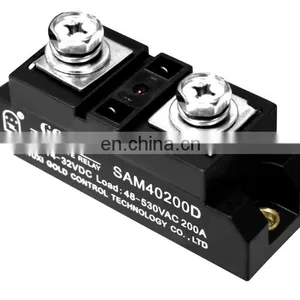 GOLD Solid State Relay SAM40120D 120A Industrial Grade Single Phase DC Controlled AC SSR thumbnail-3