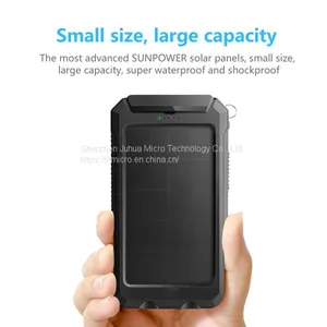 NEW Waterproof Solar Power Bank 20000mah Dual USB Li-Polymer Solar Battery Charger thumbnail-3