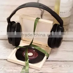 Custom Logo Unfinished Wooden CD Box,wood Dvd Boxes Accept OEM thumbnail-3