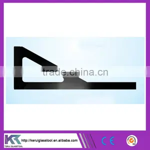 Black Triangular Bakelite Plate Ruler Promotional Ruler All Sizes Can be Customized (V121) thumbnail-1