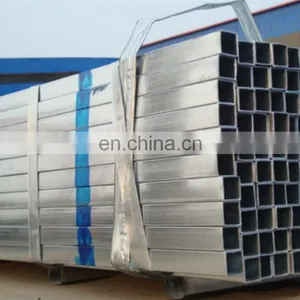 40mmx80mm Galvanized Rectangular Steel Pipe RHS Steel Pipes Price thumbnail-1