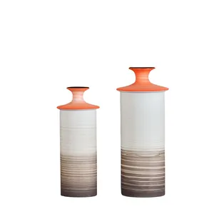 European Hand Made Paint Creative Jingdezhen Ceramic Vase For Hotel Office Decor thumbnail-5