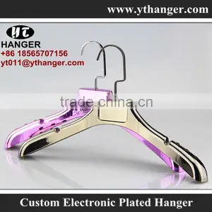 IMY-350 Violet Plating Plastic Thick Hanger for Clothes thumbnail-3