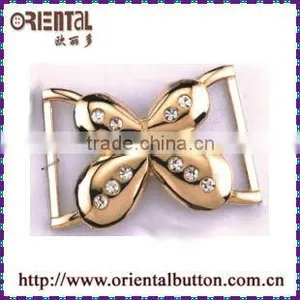 Metal Butterfly Shape With Rhinstone Buckle thumbnail-1