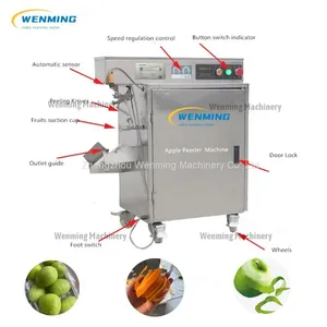 Automatic Apple Peeling Machine Pear Kiwi Fruit Orange Peeling Machine Fruit Peeler Commercial thumbnail-1