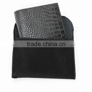 High Quality Custom Wholesale RFID Genuine Crocodile Pattern Cow Leather Small Wallet for Men thumbnail-3