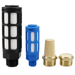 High Pressure 1/4 1/2 Brass Adjustable Pneumatic Air Compressor Silencer Exhaust Mufflers thumbnail-5
