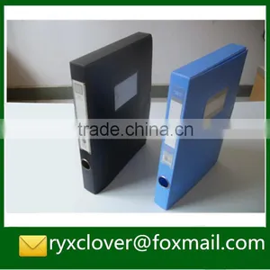 Office A4 Size PP Plastic Hook and Loop Fastener Box File Folder thumbnail-3