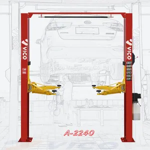 Hydraulic Car Lift Tyre Repair Machine 4.0 Tons Gantry Two Post One Side Manual Release Lifter 2 Post Design # V-LZL-A-2240 thumbnail-1