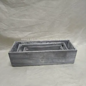 Different Size /color Wooden Pots Indoor and Outdoor Garden Pots and Planters thumbnail-1